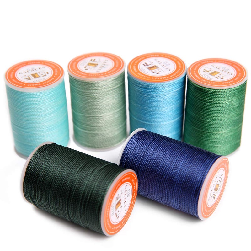 FANDOL Waxed Polyester Cord Wax-Coated Strings Waterproof Round Wax Coated Thread for Braided Bracelets DIY Accessories or Leather Sewing (Series 2) - Image 1